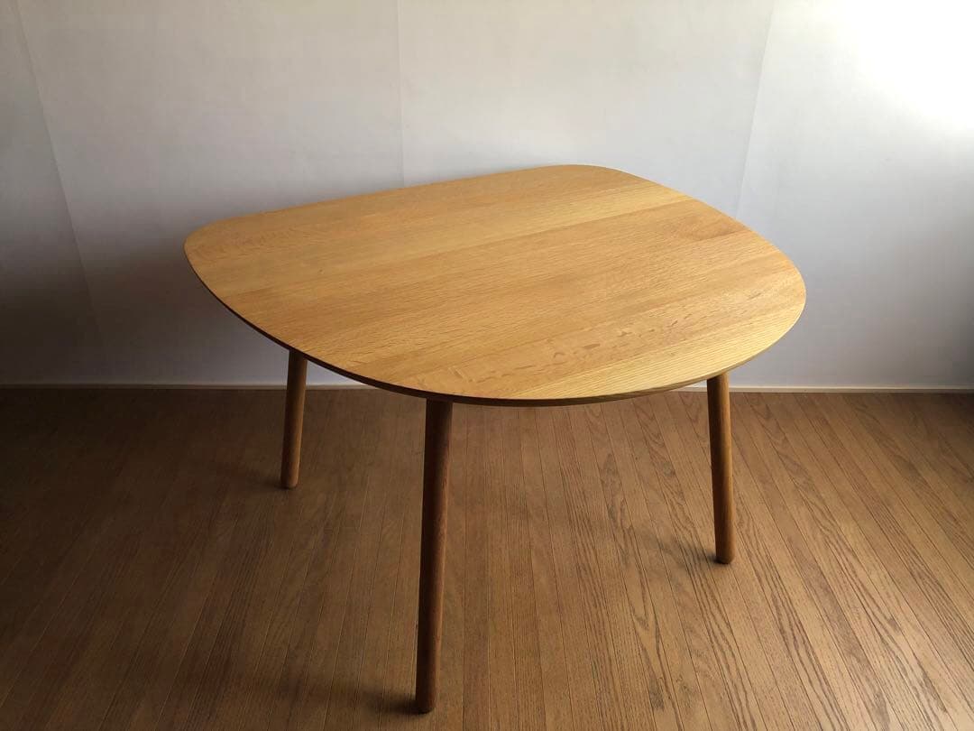 飛騨産業 cobrina コブリナ ダイニングテーブル オーク無垢材 半円 節有