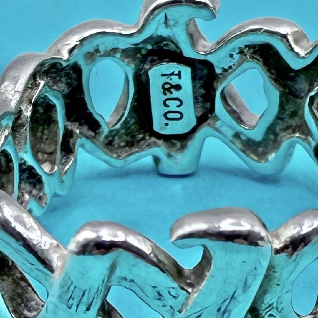 【美品】ティファニー　9号　ラブ&キス　リング　指輪　パロマピカソ　シルバー