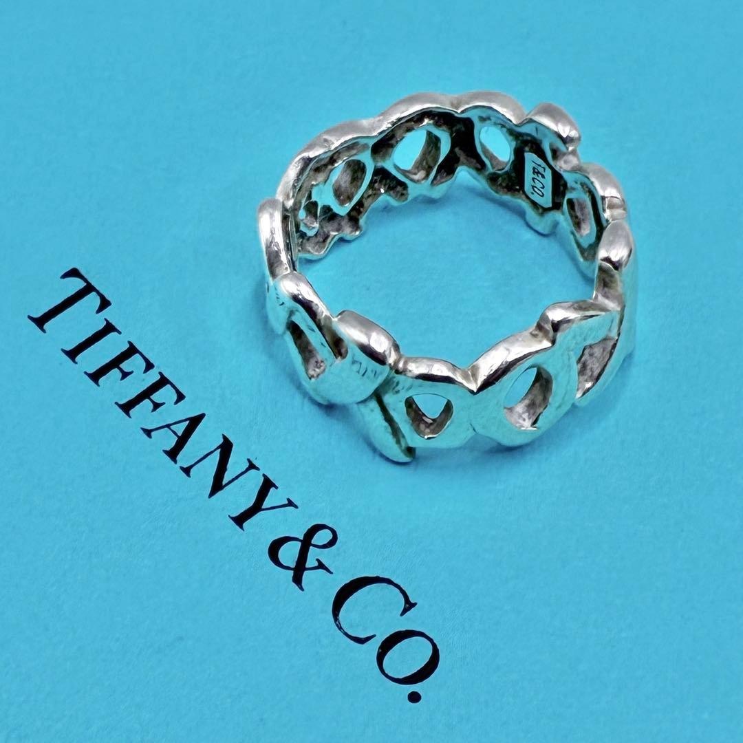 【美品】ティファニー　9号　ラブ&キス　リング　指輪　パロマピカソ　シルバー