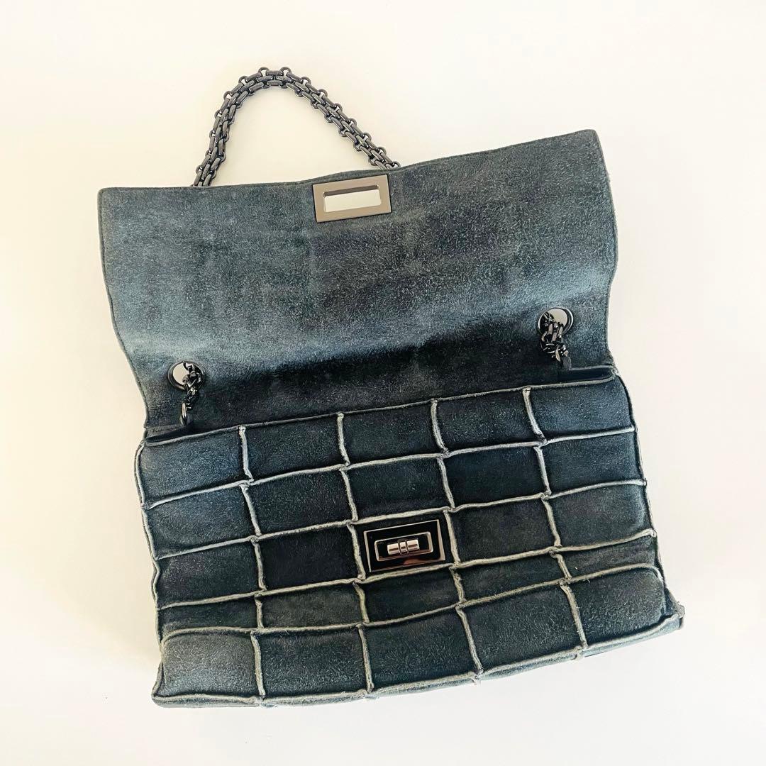 CHANEL シャネル 2.55チョコバームートンチェーンバッグ