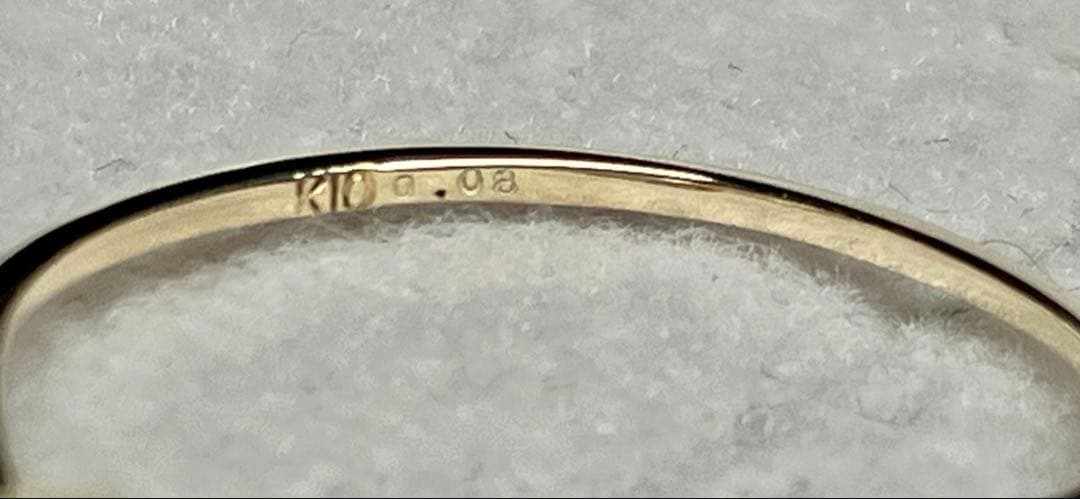 本日限定値　美品 K10+アコヤ真珠+ダイヤモンド リング(Lilas)