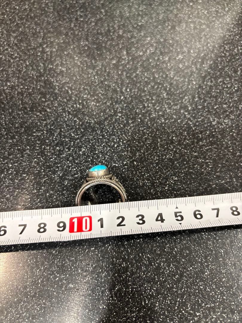 最終値下げ　Navajo ナバホ族　デルバートゴードン　ターコイズリング 25号