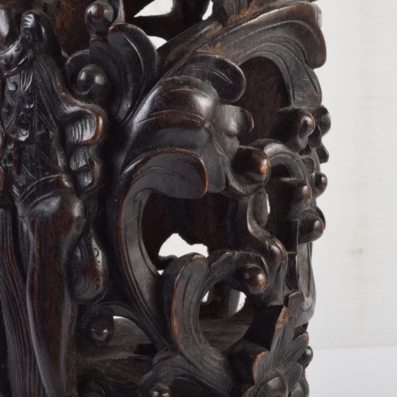 バリ島 インドネシア 木彫 ガルーダ 面 壁飾 置物 2点まとめて N9064A