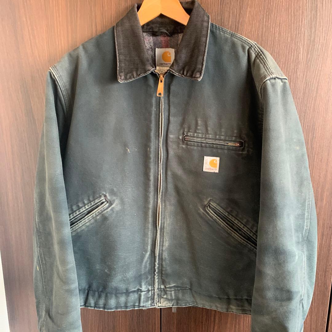 00s カーハート デトロイトジャケットJ01 ブラック フェード サイズ40