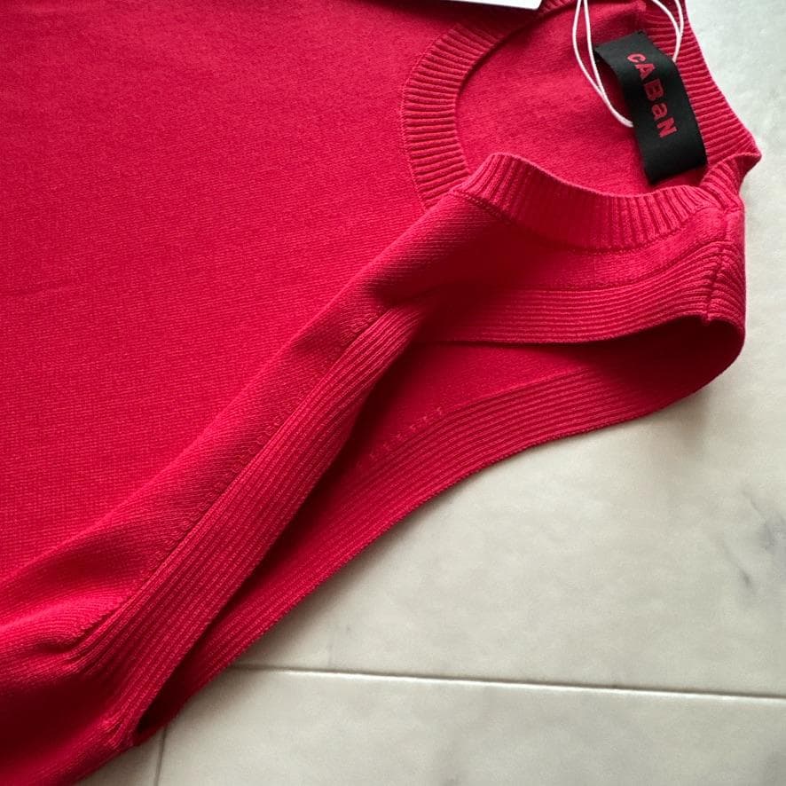 新品　CABaN　キャバン 　22SS 綿ポリ　アメリカンスリーブ　ノースリーブ