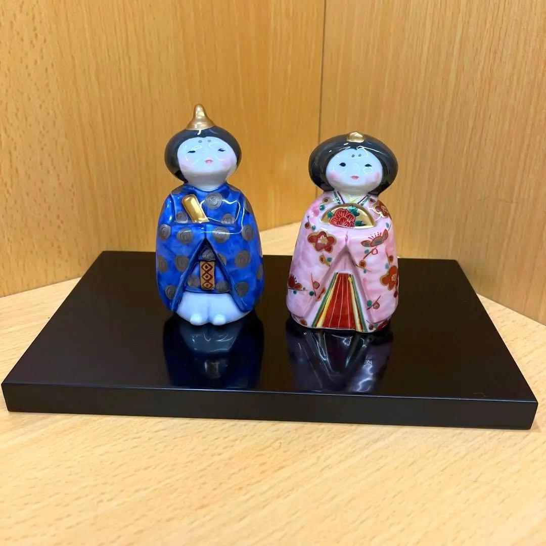 【hirorin】銀座WAKO扱い 陶びな 雛人形 有田焼 佐々木道子作