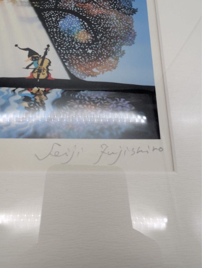 真作 藤城清治 作 四季のメルヘン 秋 月光の響 全世界限定950点