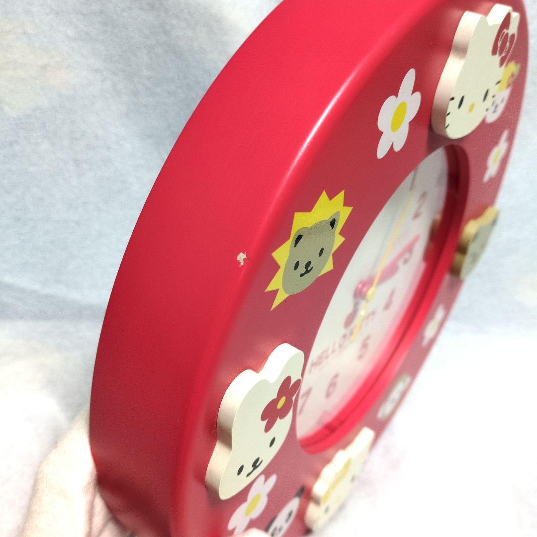 ✨️希少品✨️ ハローキティ 木製 壁掛け時計 99年製 平成レトロ 非売品