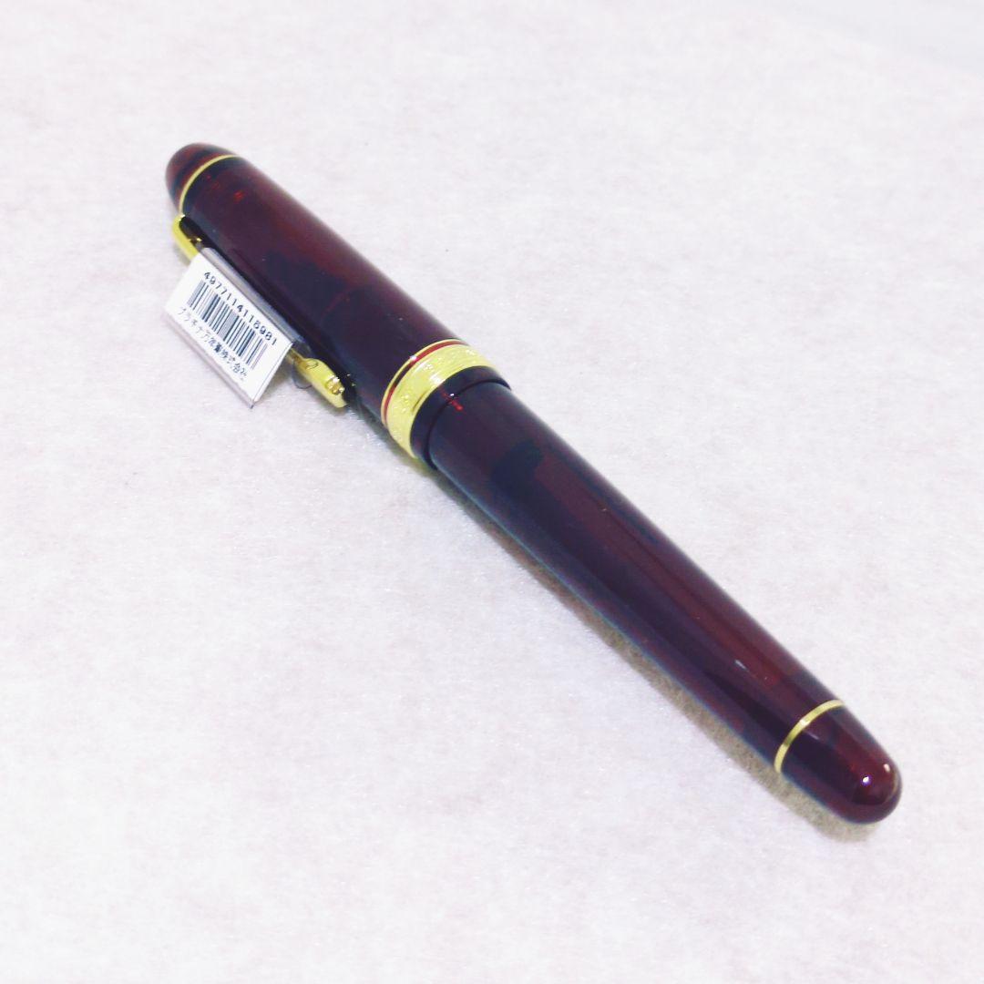 プラチナ万年筆 #3776 センチュリー F 585 14K 赤 EFニブ