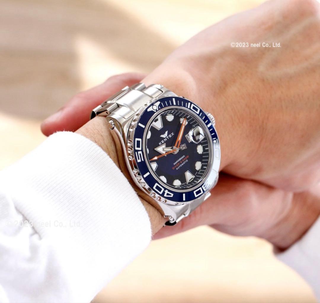 美品！KENTEX マリンマンシーアングラー S706X-02 日本製 自動巻き