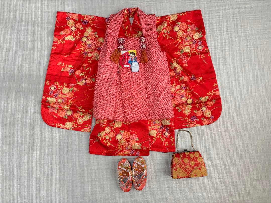 七五三 3歳 着物 被布 小物セット