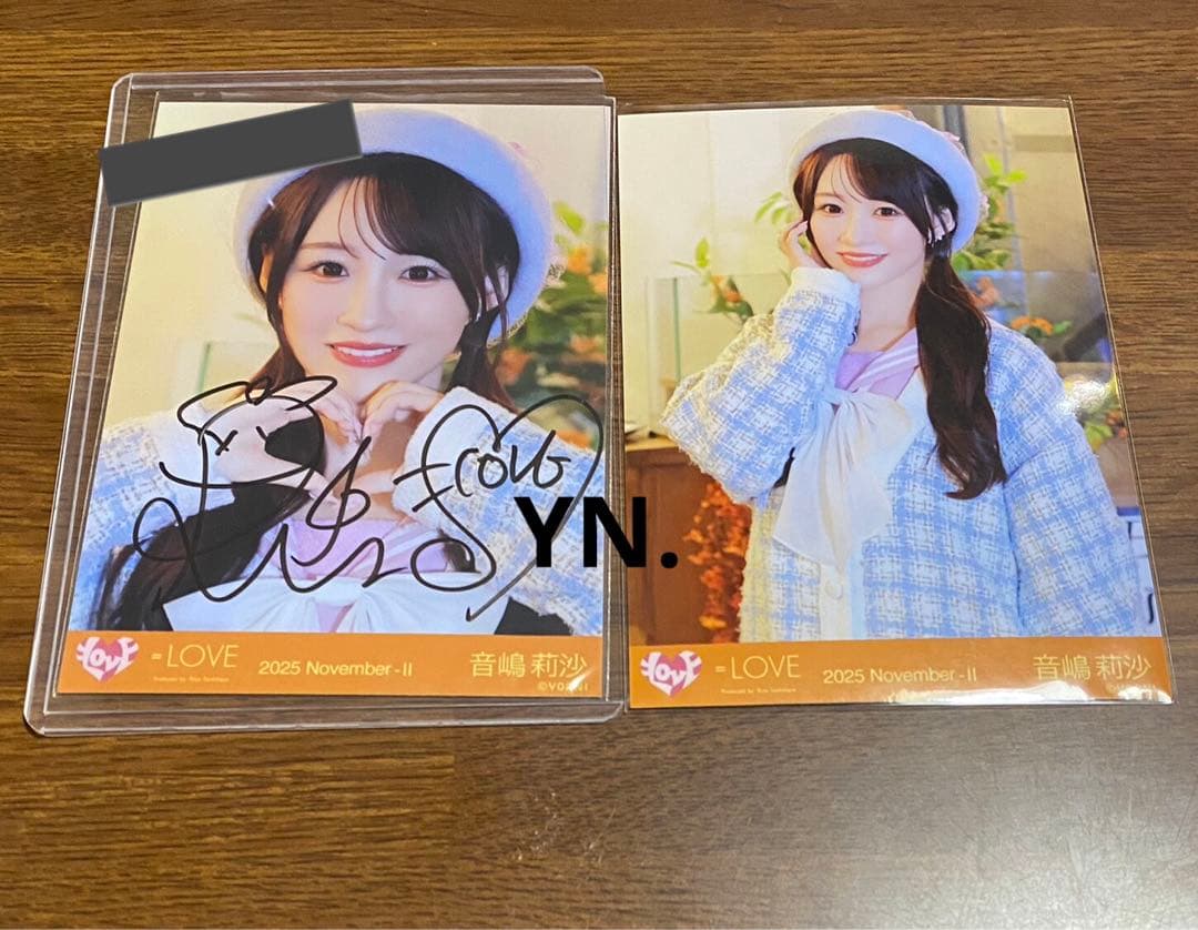 イコラブ 音嶋莉沙 木漏れ日メゾフォルテ ヨリ 直筆 コメあり 音嶋莉沙