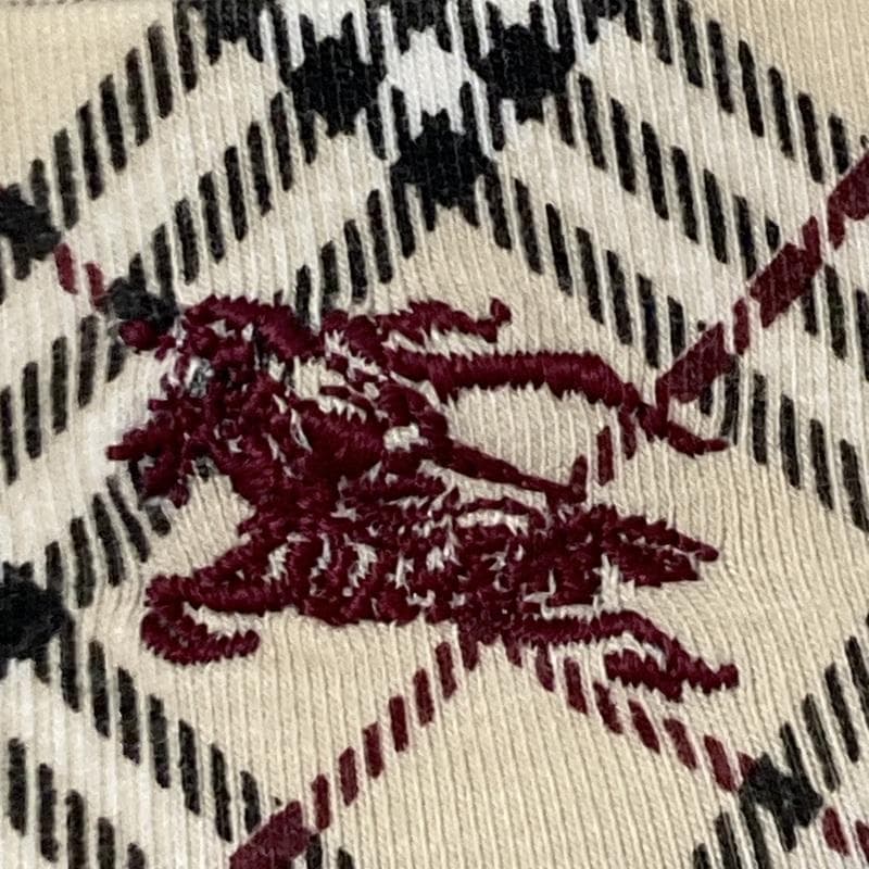 【高級】Burberry キャミソール ノバチェック ホースロゴ 刺繍 38