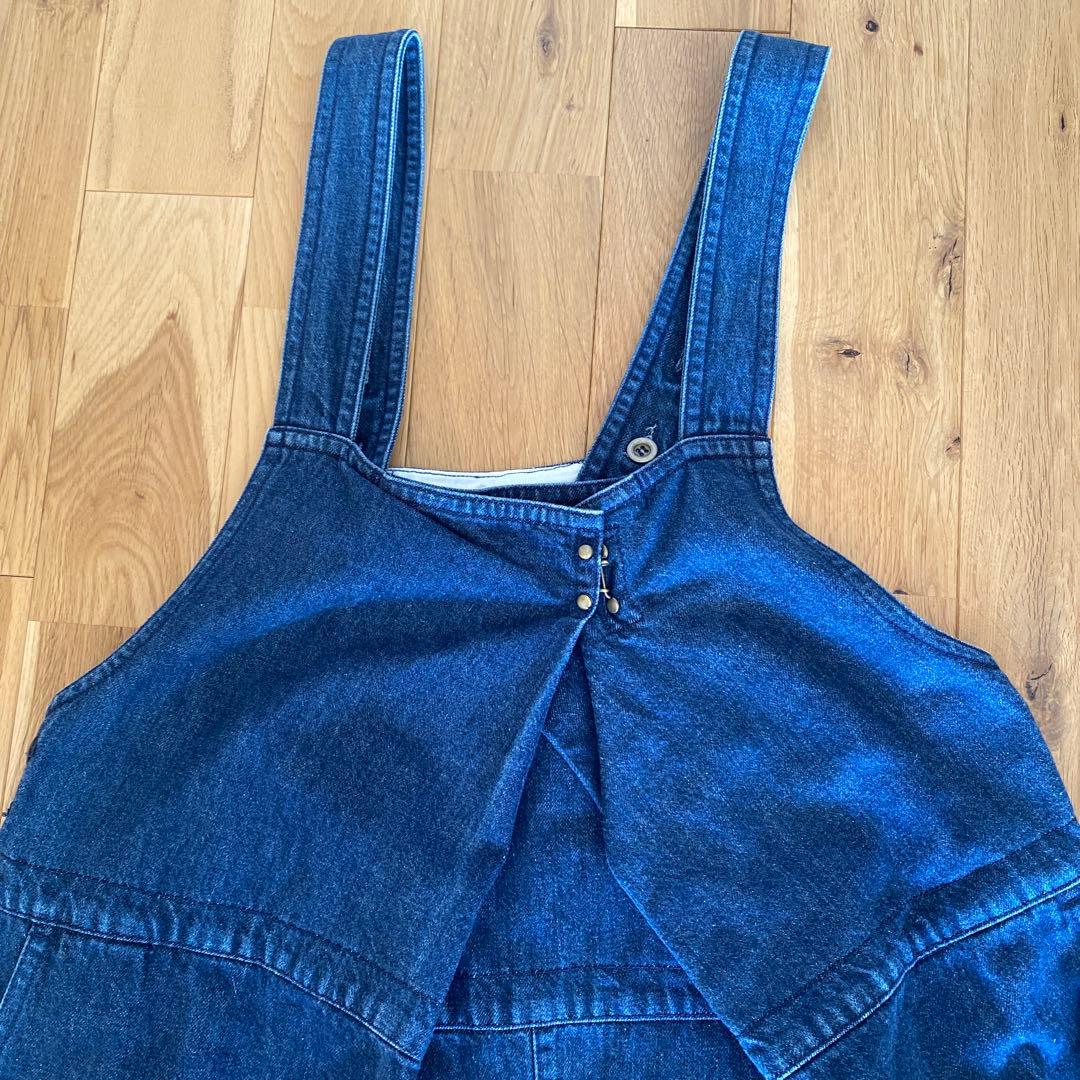 ネストローブ　デニムフロントホックサロペット