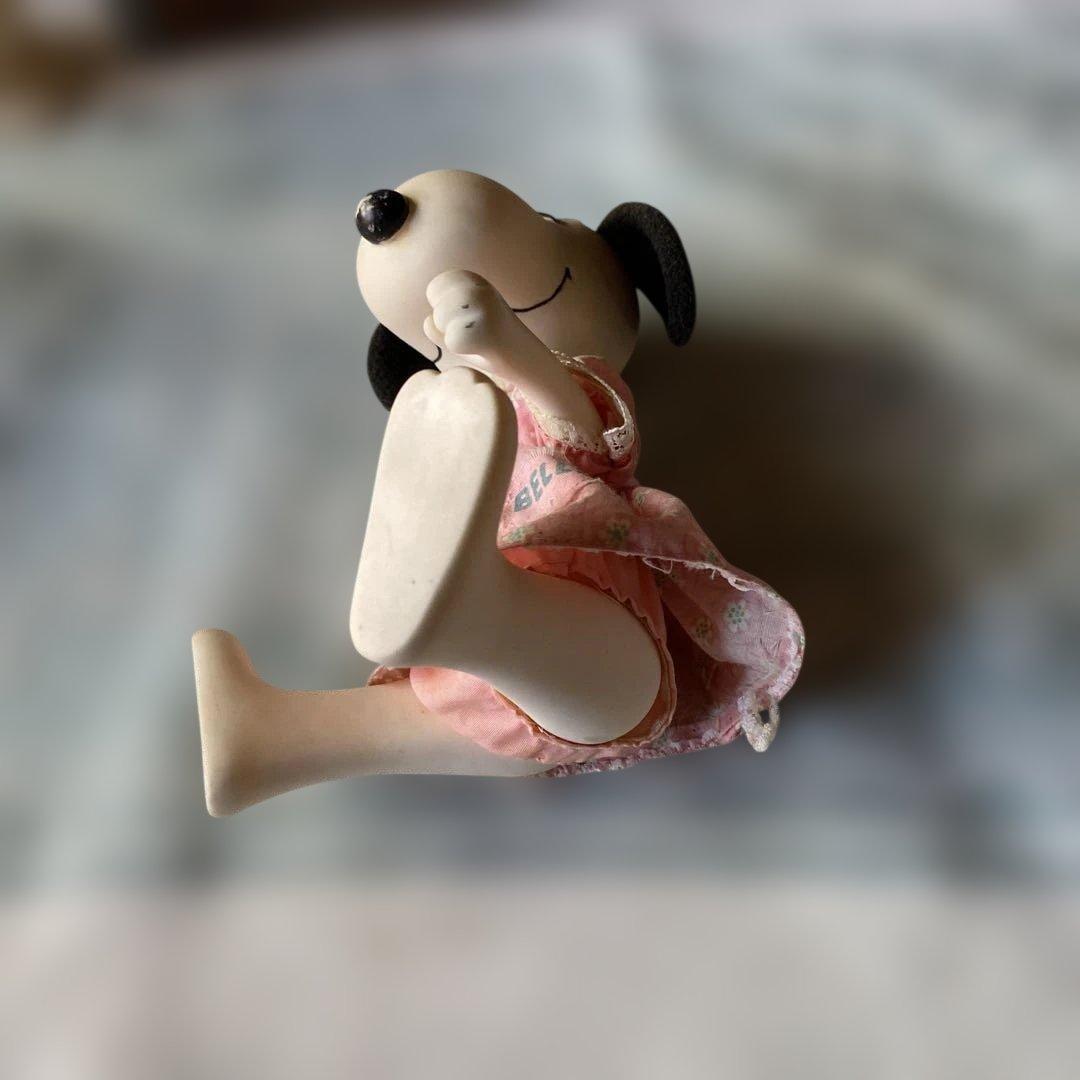 1958's スヌーピー ベル ドール ピンクの花柄ドレス - メルカリ