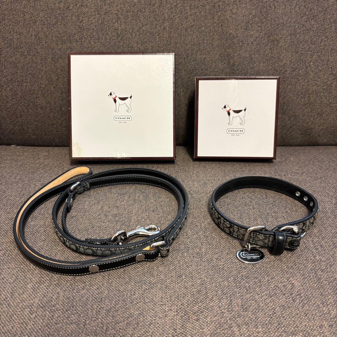 COACHリードと首輪2頭セット COACHリードと首輪2頭セット 【公式通販】