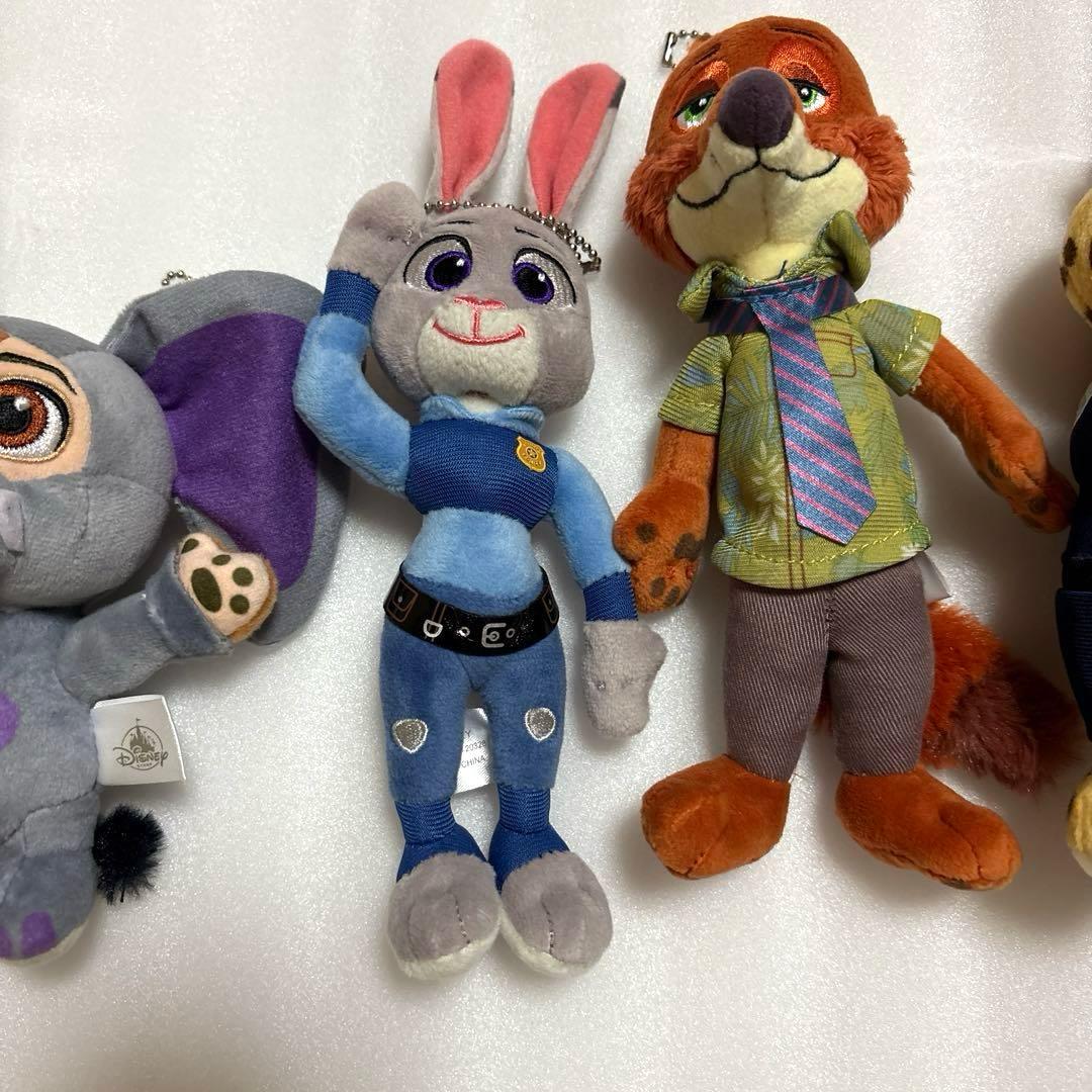 ズートピア　ぬいぐるみ　ニック　ジュディ　フィニック　クロウハウザー　フラッシュ