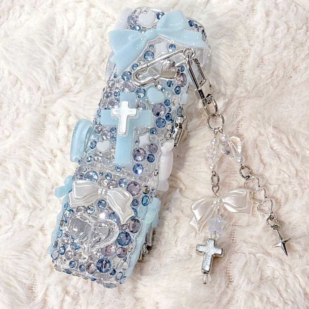 iQOSイルマワン 水色×シルバー チャーム付き ヒートスティック 2点おまとめ