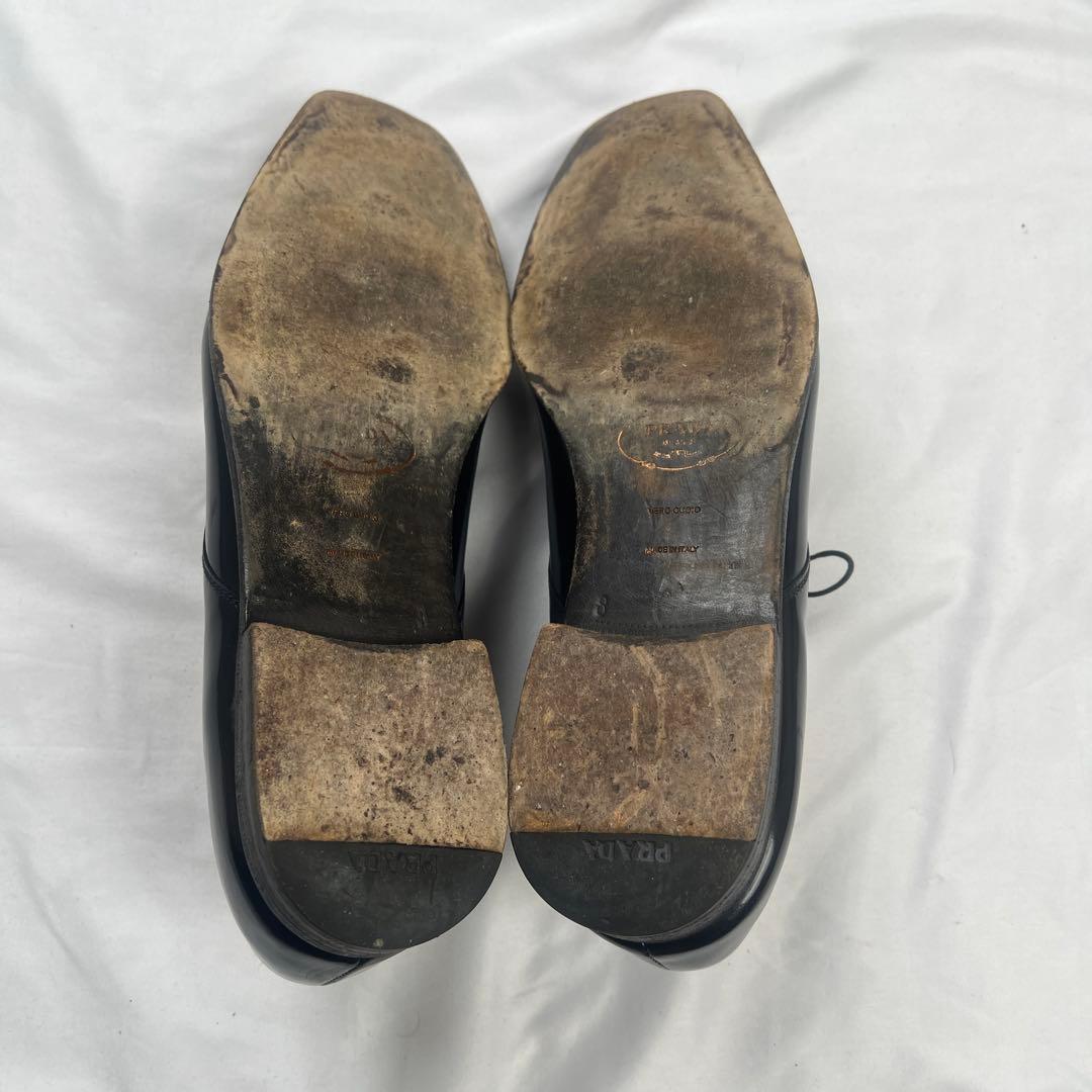 靴 Archive PRADA square toe leather shoes