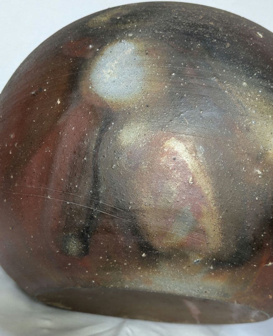 伝統工芸士 西川政美 備前焼 壷 壺花瓶 花器 フラワーベース つぼ 花入 置物