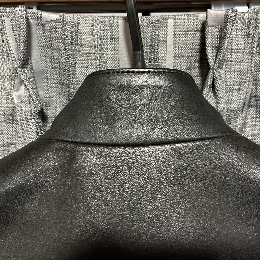 5351プールオム シングルライダースジャケット サイズ46 ブラック