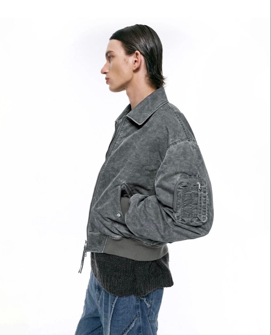 INSILENCE PIGMENT ウォッシュド MA-1 ボンバー M