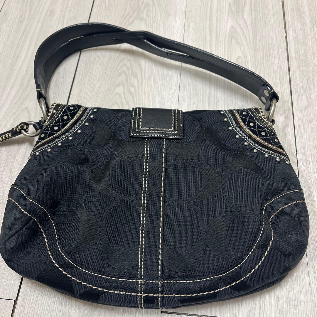 最終価格！コーチ1048ショルダーバッグ　ブラック