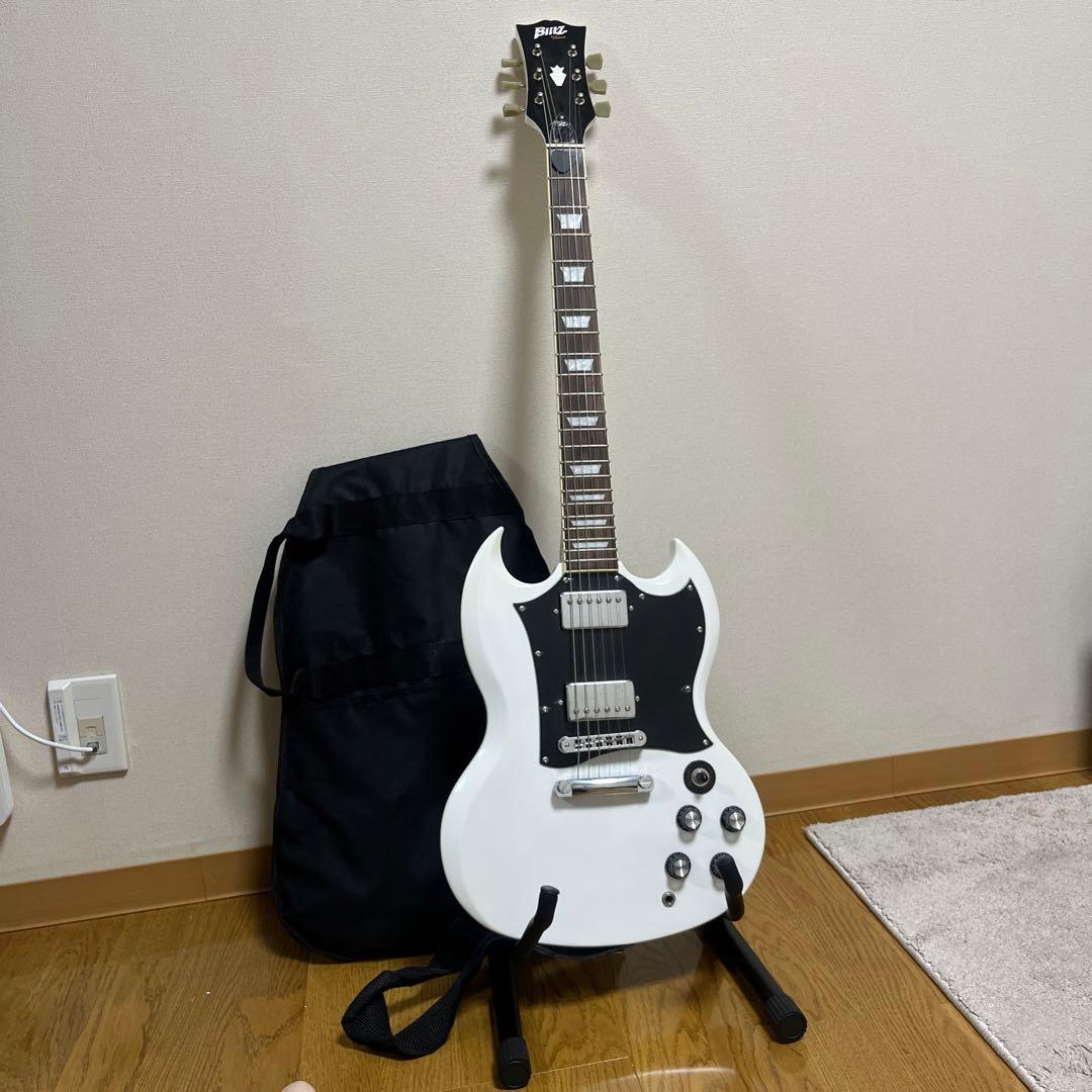 blitz SGスタイル エレキギター ホワイト sg ギター 白