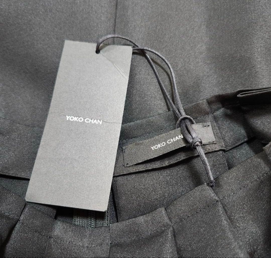 ヨーコチャン　タックスカート　バックファスナー　38　ブラック