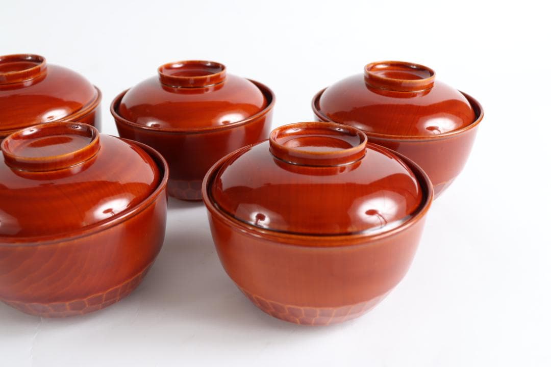 春慶塗 吸物椀 七客 木製漆器 懐石料亭