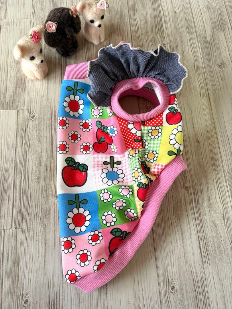 犬服 ラグラン(M) ꒡̈⃝Lily꒡̈⃝ハンドメイド - メルカリ