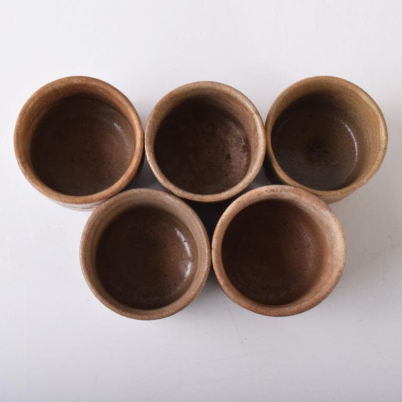 唐津焼古唐津絵唐津酒盃ぐい呑在銘五客V7250