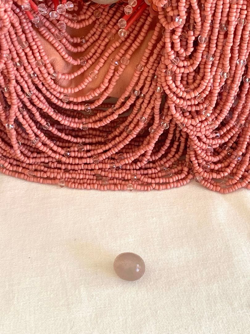 ジャマンピュエッシュ　ビーズドレープバッグ