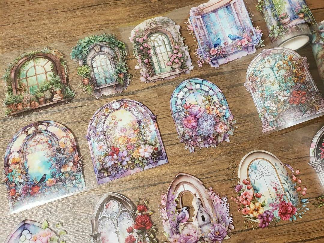 【nene様】「フローラルプリンセス光のフラワーウィンドウPETテープ6種」…他