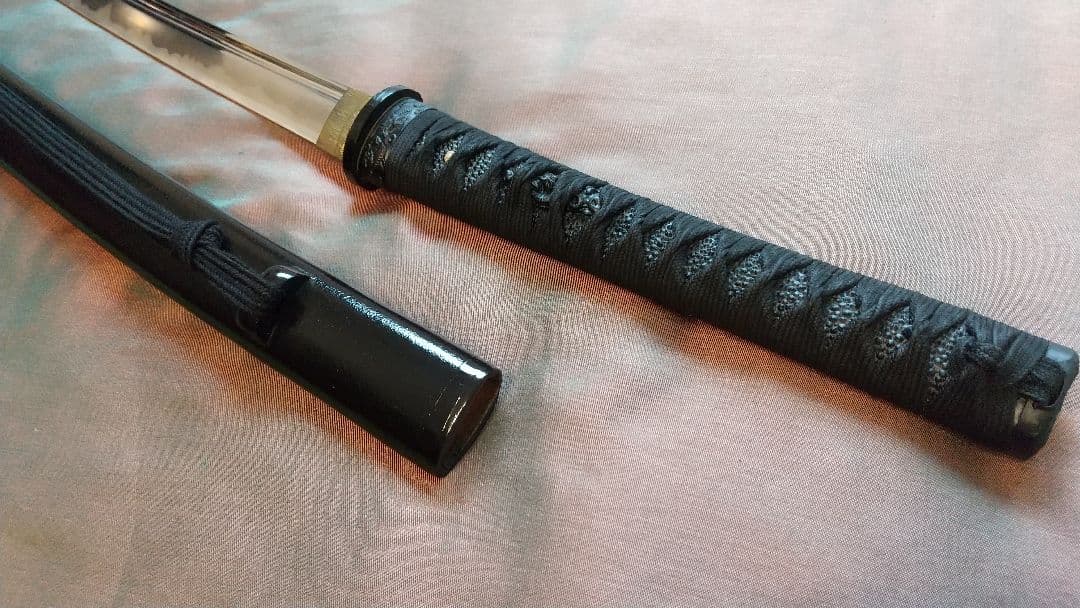 【樋入り互の目丁子乱れ】模造刀 舞踊 模擬刀 拵え 喰出し鍔 刀剣 日本刀 刀