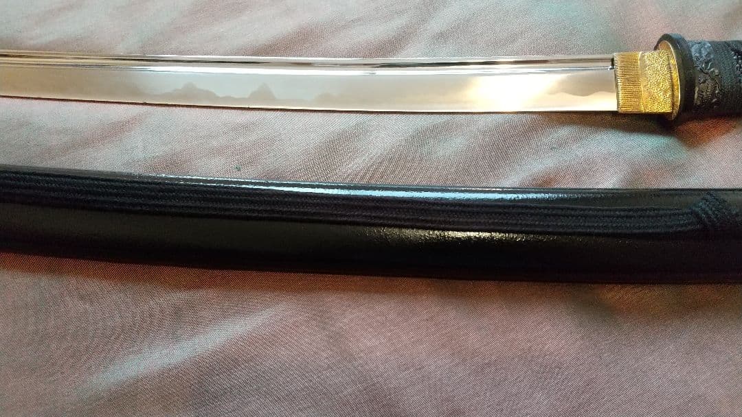 【樋入り互の目丁子乱れ】模造刀 舞踊 模擬刀 拵え 喰出し鍔 刀剣 日本刀 刀