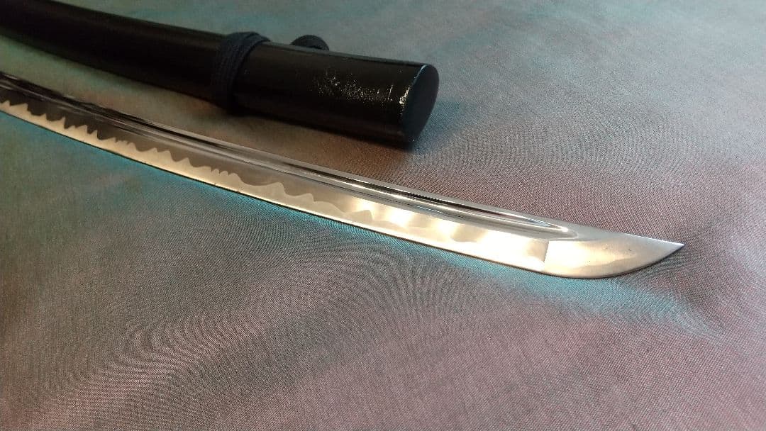 【樋入り互の目丁子乱れ】模造刀 舞踊 模擬刀 拵え 喰出し鍔 刀剣 日本刀 刀