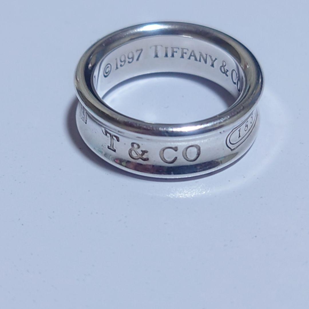 極美品 ティファニー リング ナロー 10号 1837 シルバー 1997
