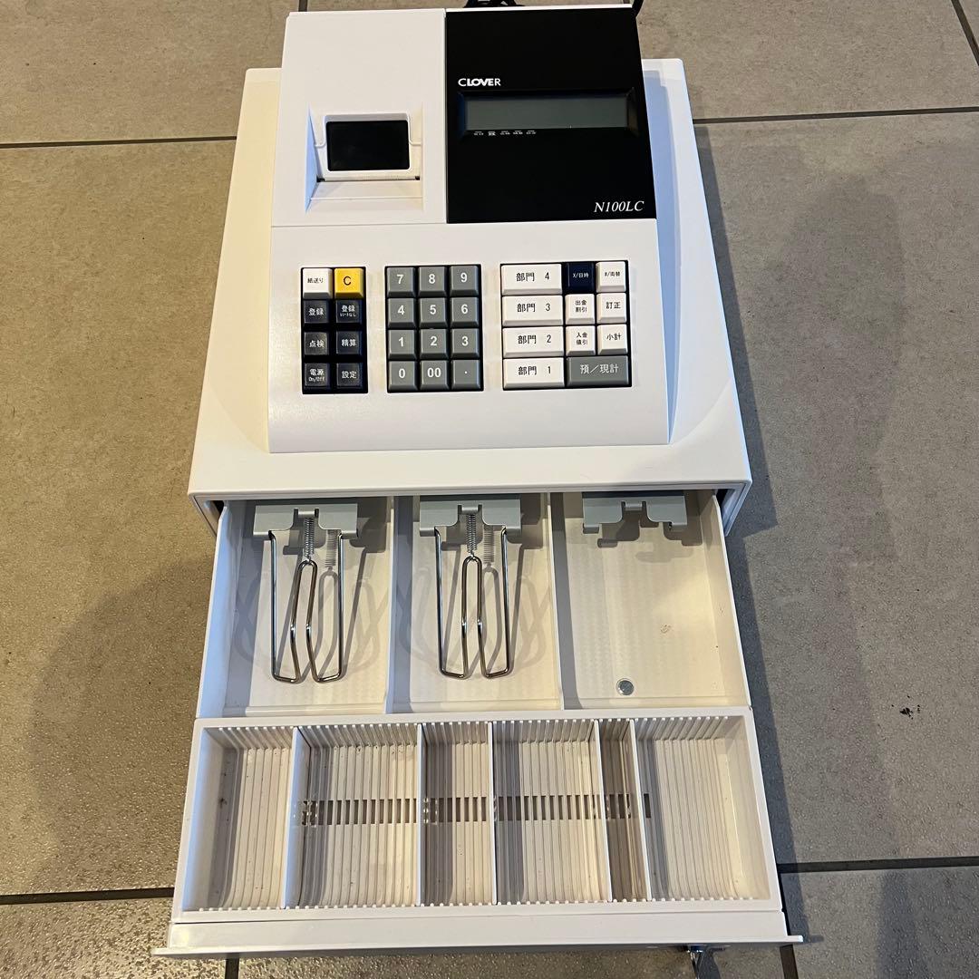 ロール紙18個付】美品 レジスター N100LC クローバー電子 CLOVER