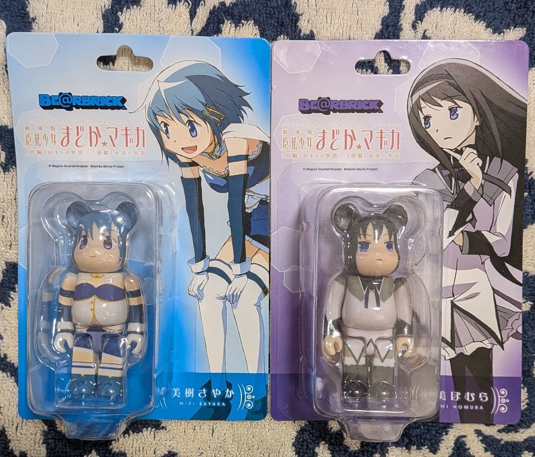 劇場版 魔法少女まどか☆マギカ】ベアブリック 美樹さやか・暁美ほむら
