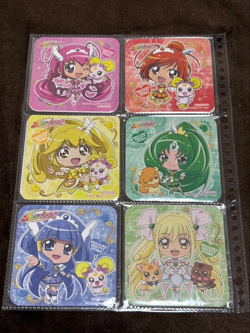 プリキュア　プリティストア　コースター　コンプリート　ノベルティ