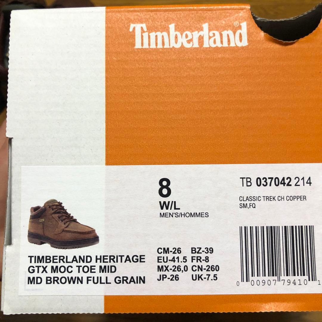 靴 Timberland HERITAGE GTX MOC TOE MID 26cm