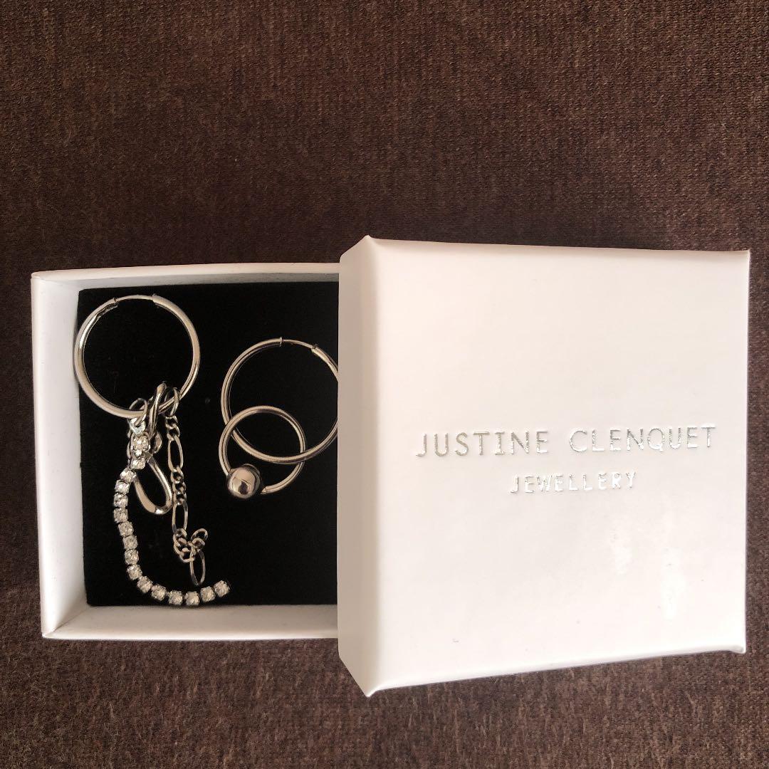 ジュスティーヌ・クランケ フープ型ピアス JUSTINE CLENQUET