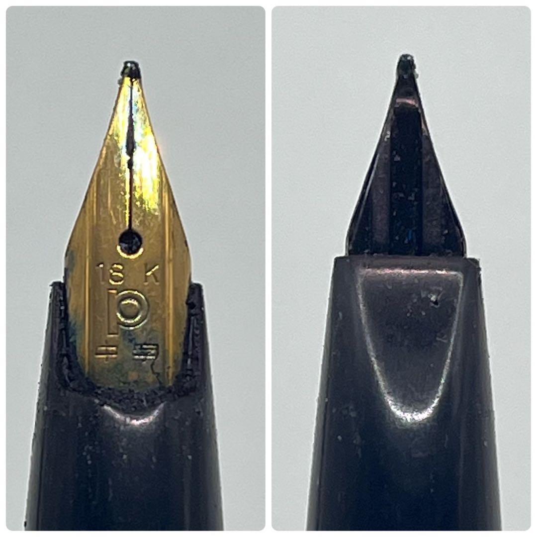 プラチナ万年筆 黒　18K ペン先ゴールド　中字　platinam PLATINUM プラチナ万年筆 P-300 ペン先18K 中字 万年筆 ※インク切れ