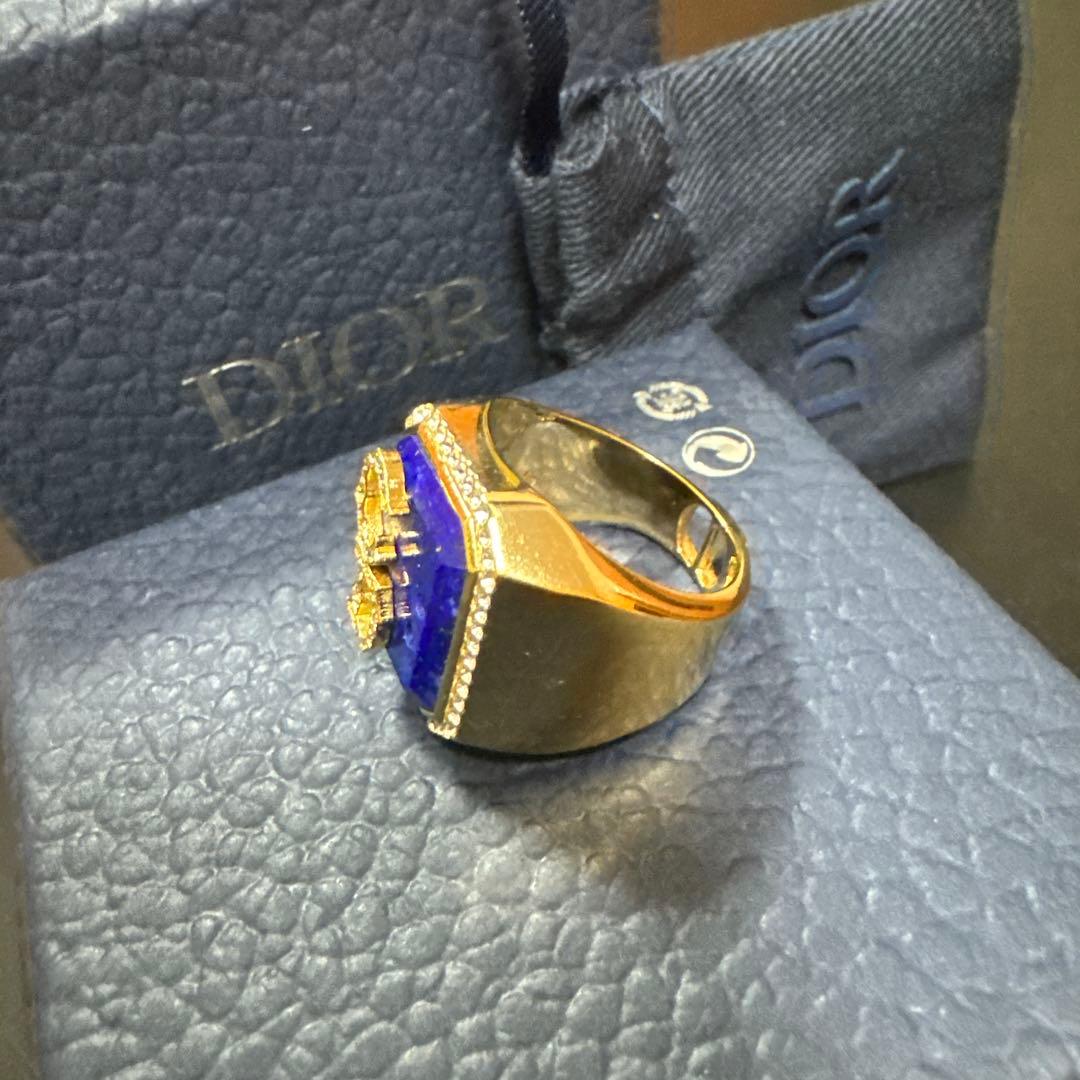 1月11日まで値下げ！Dior カクタスジャック　ラインストーンシグネットリング