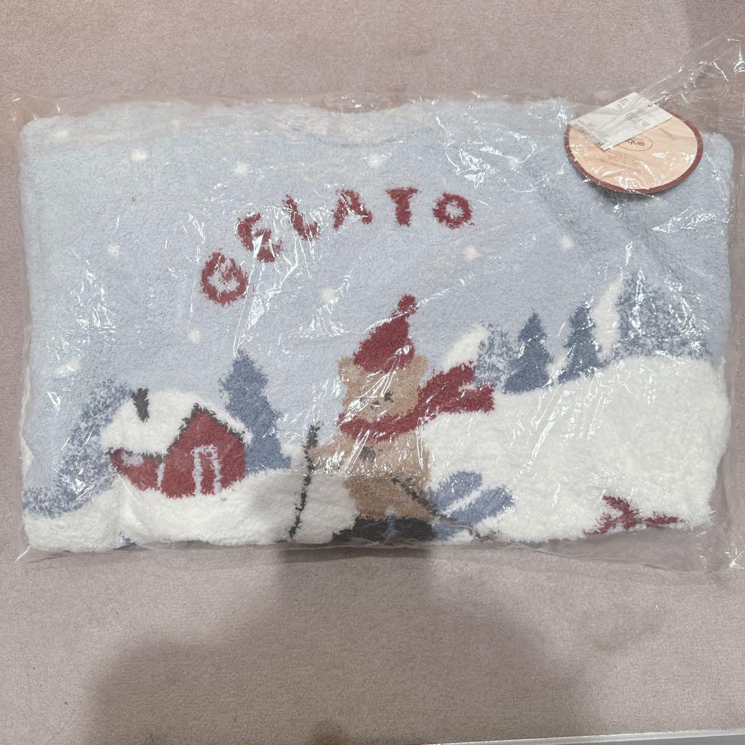 【新品未使用】ジェラートピケ♡スキーベアジャガードプルオーバー ミント