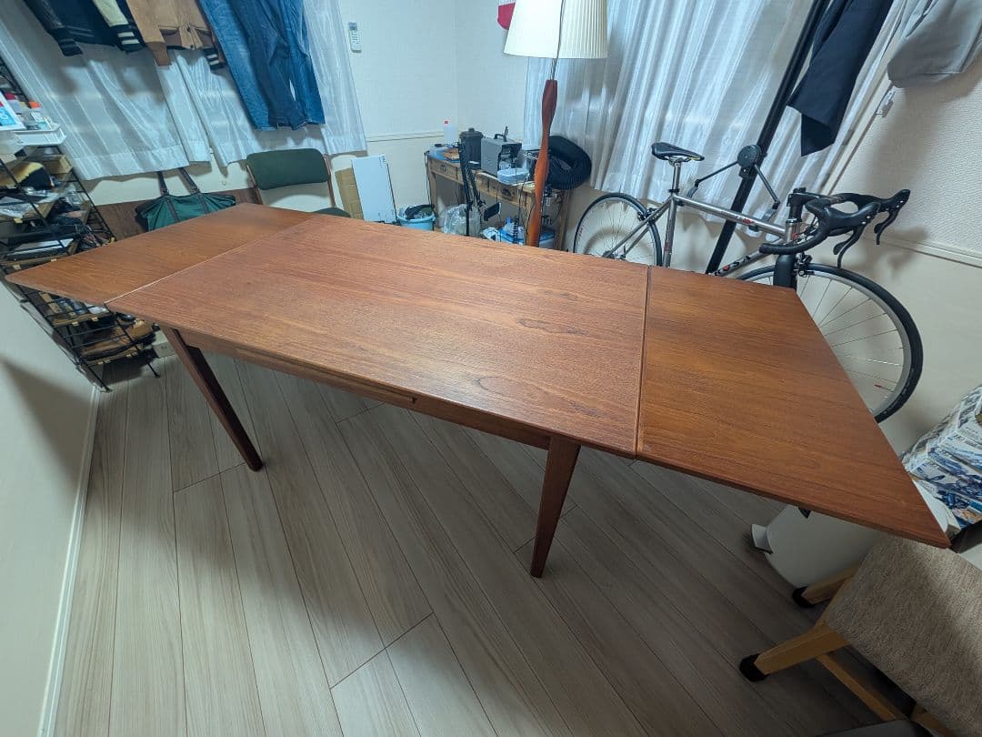 エクステンションダイニングテーブル チーク デンマーク 北欧