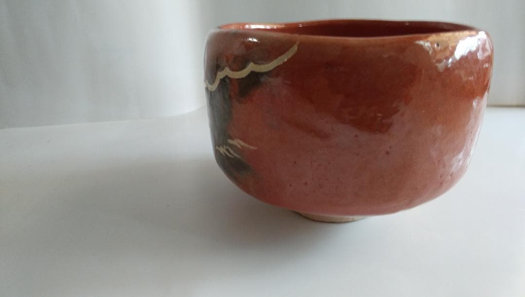 楽焼 七世 川崎和楽 勅題茶碗「 橋 」 茶碗 抹茶碗 共箱 共布 茶道具