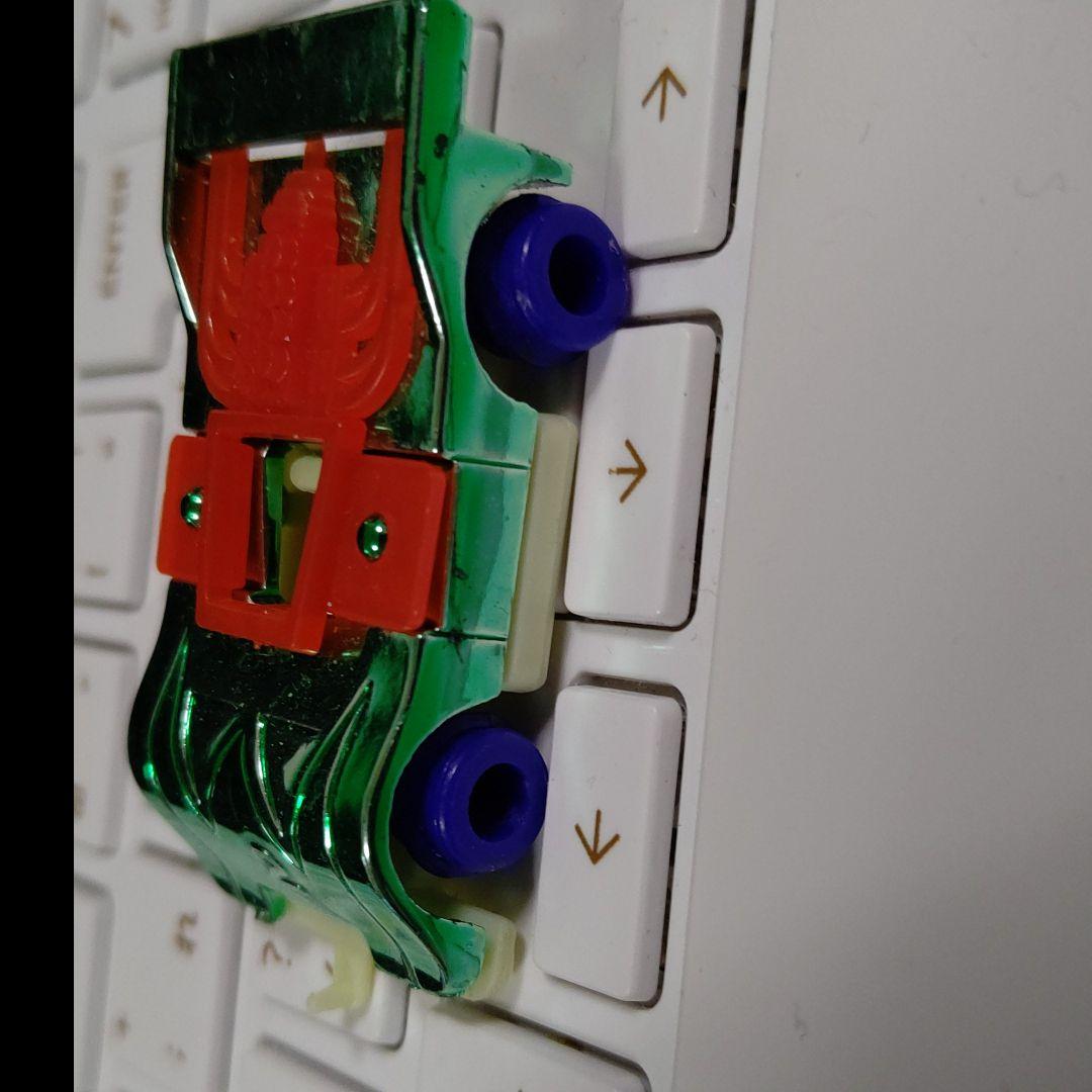 グリコ おまけ　Glico ミニカー メタリックグリーン