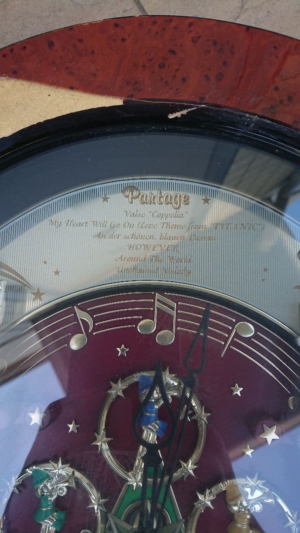 からくり動作 音声確認済 RHYTHM リズム時計スモールワールド からくり時計